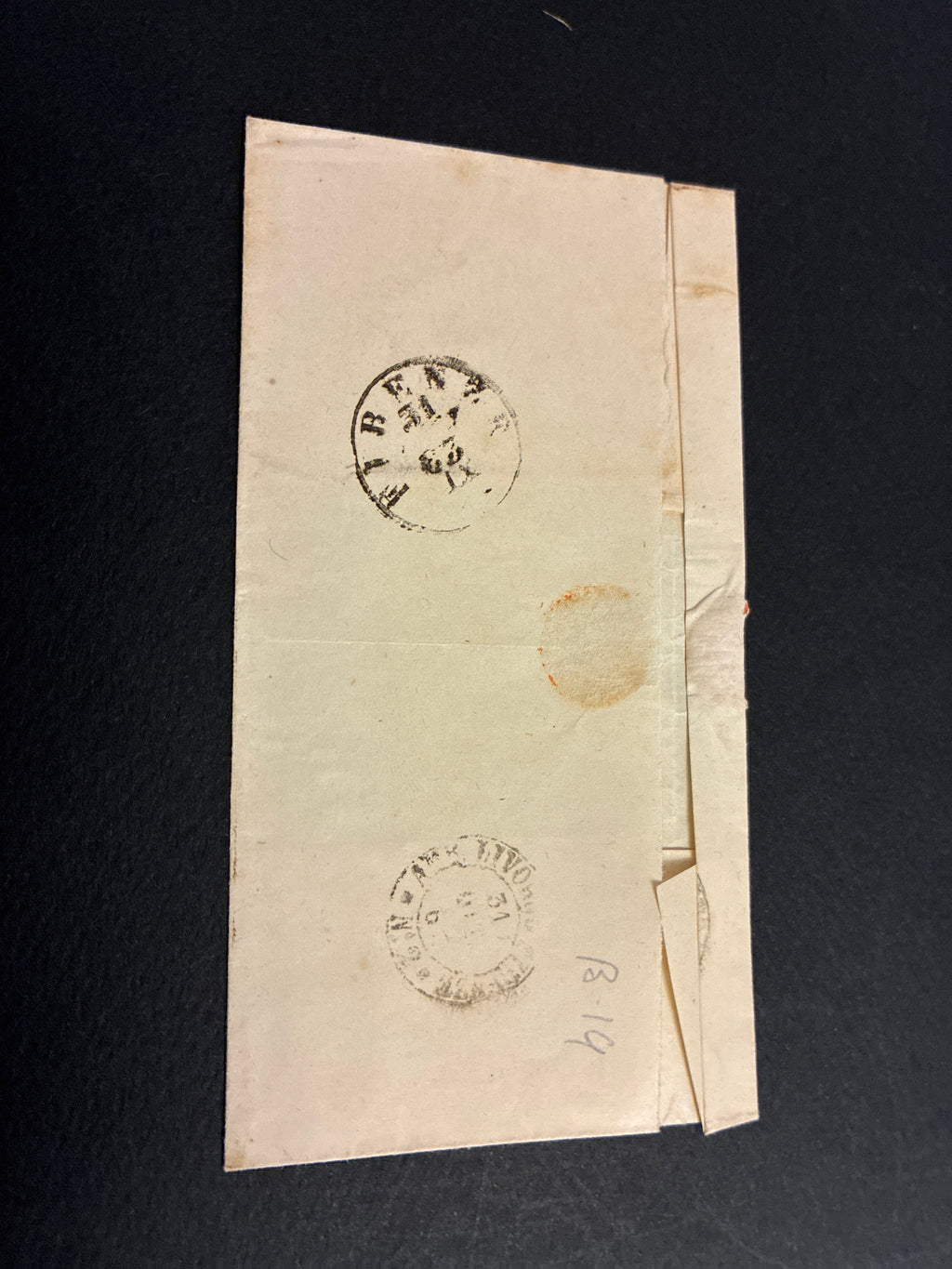 Lettera Storica 1863 da Pisa a Firenze Francobollo 15c II Tipo e Ambulante Ferroviario N.2