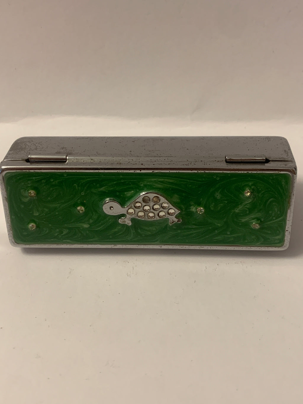 Porta rossetto vintage da borsa (Lipstick Case) con specchietto integrato