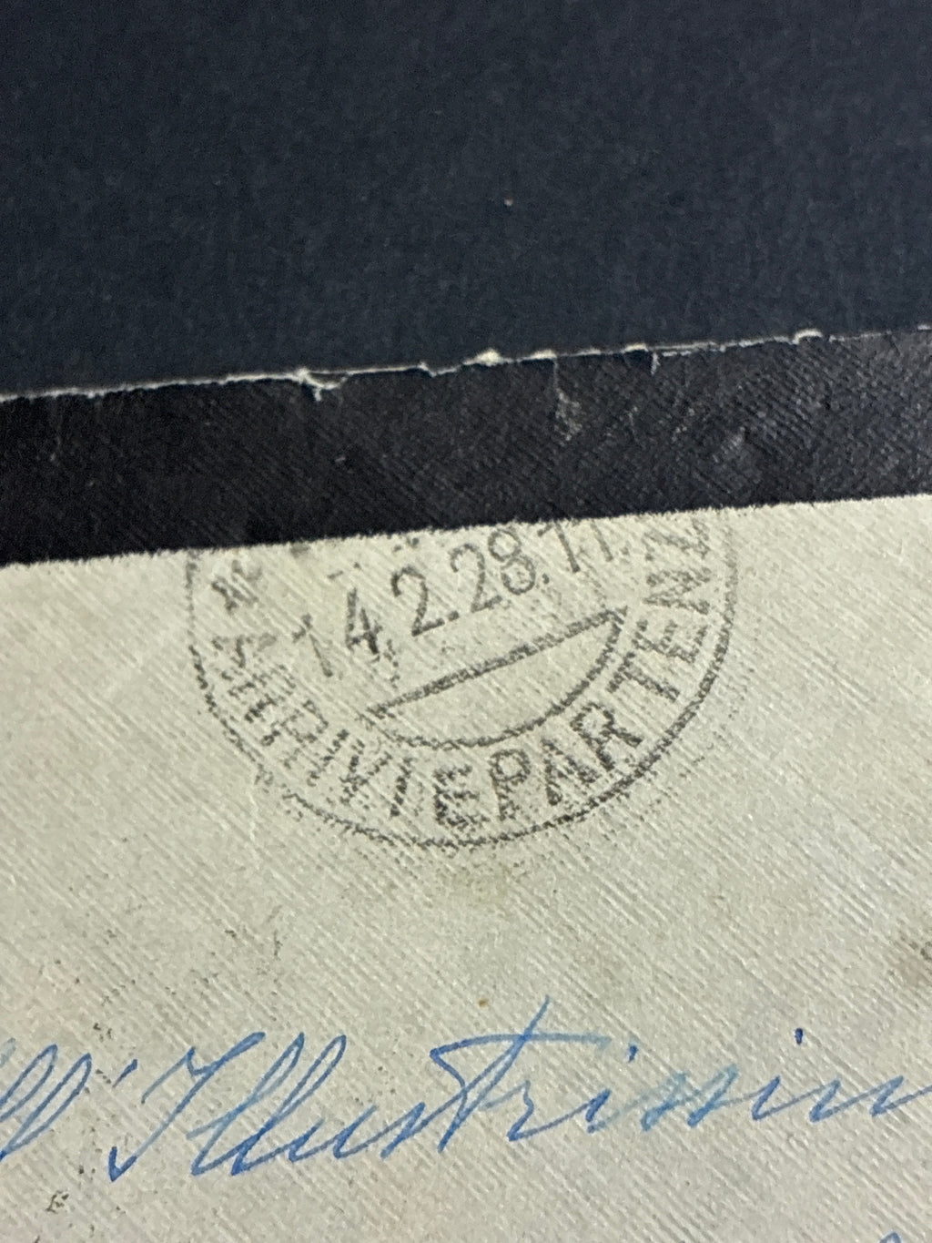 Regno - Lettera di lutto viaggiata il 14/2/28