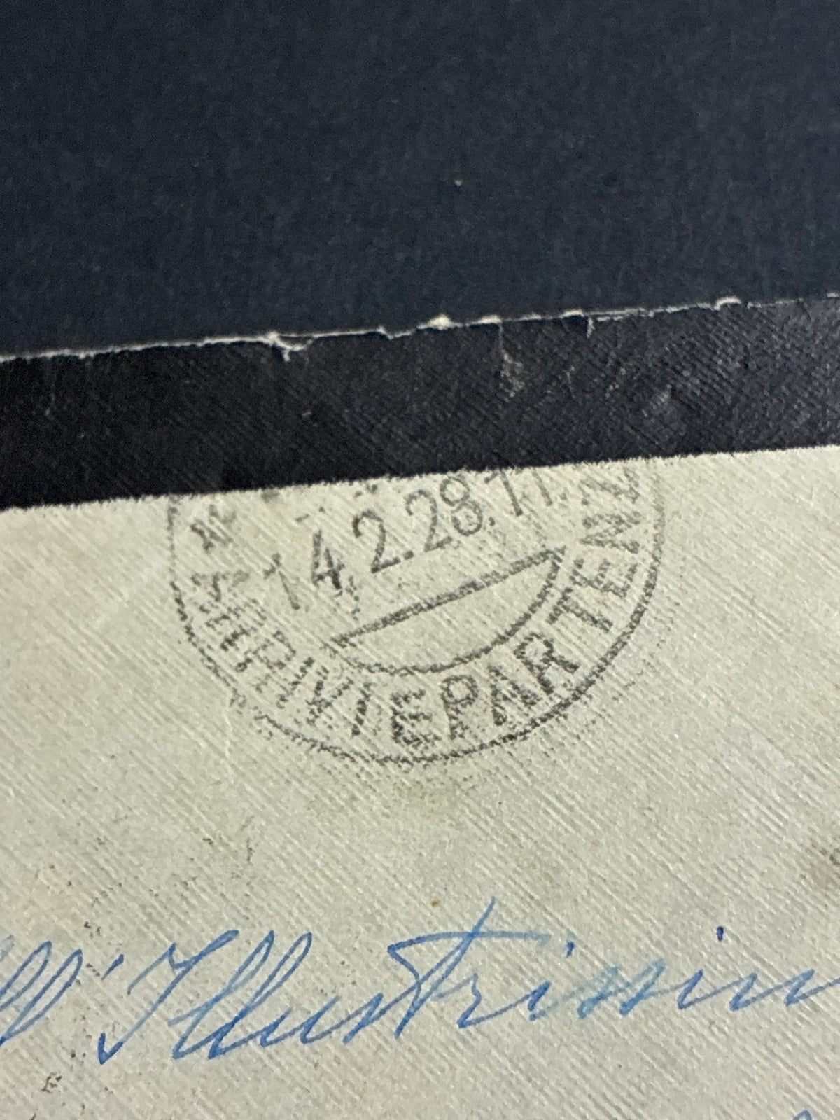 Regno - Lettera di lutto viaggiata il 14/2/28