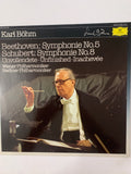 Karl Böhm – Beethoven: Symphonie No. 5 / Schubert: Symphonie No. 8 "Incomplete" (LP, Deutsche Grammophon – Signature 2543 506, Germania, 1983)r