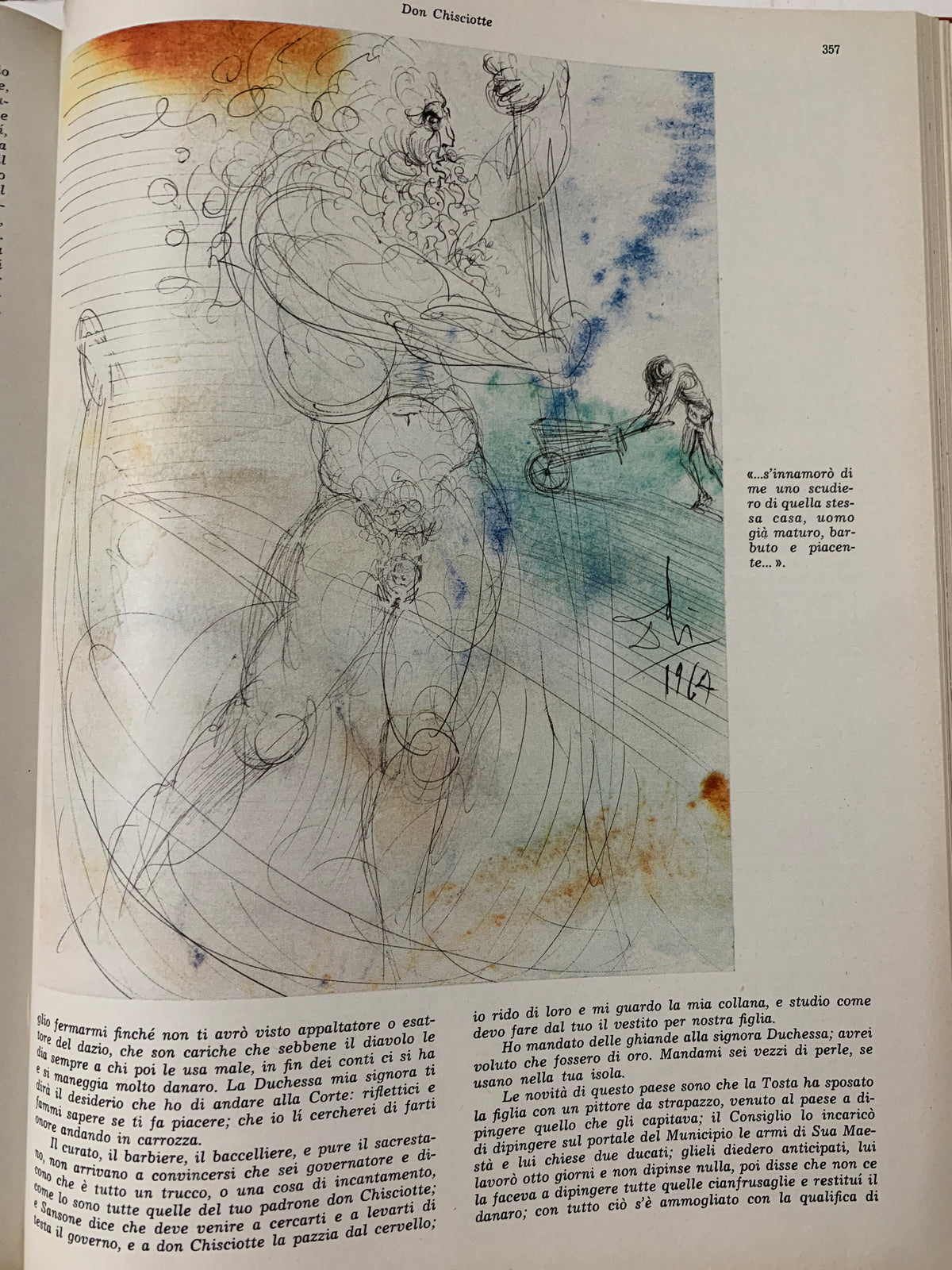 Don Chisciotte della Mancia - M. De Cervantes - Illustrato da Salvador Dalì - Edizione "TEMPO" Aldo Palazzi Editore (1964/1965)