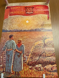 Manifesto Vintage PCI Duilio Cambellotti "Marx Pensiero Lenin Azione" Ristampa Ufficiale