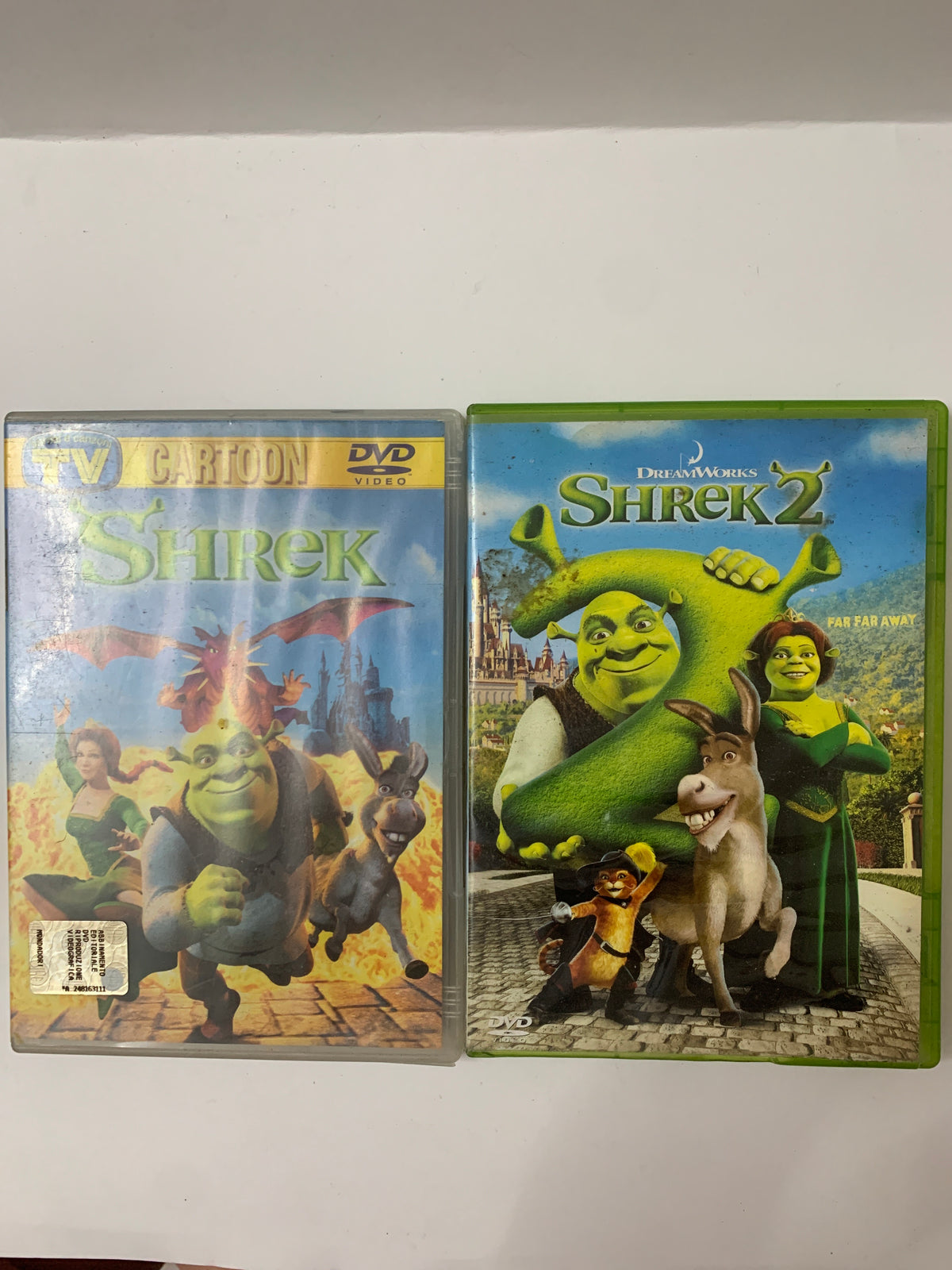 Lotto 2 DVD Film Animazione - Shrek e Shrek 2