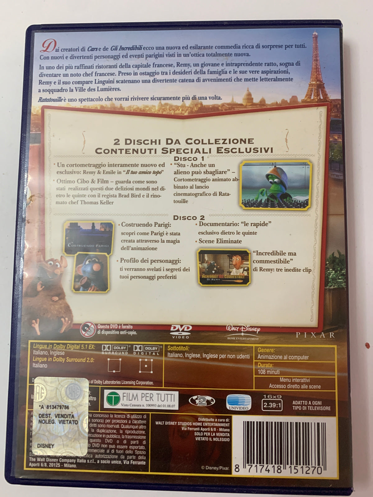 Ratatouille - Edizione Speciale 2 Dischi DVD