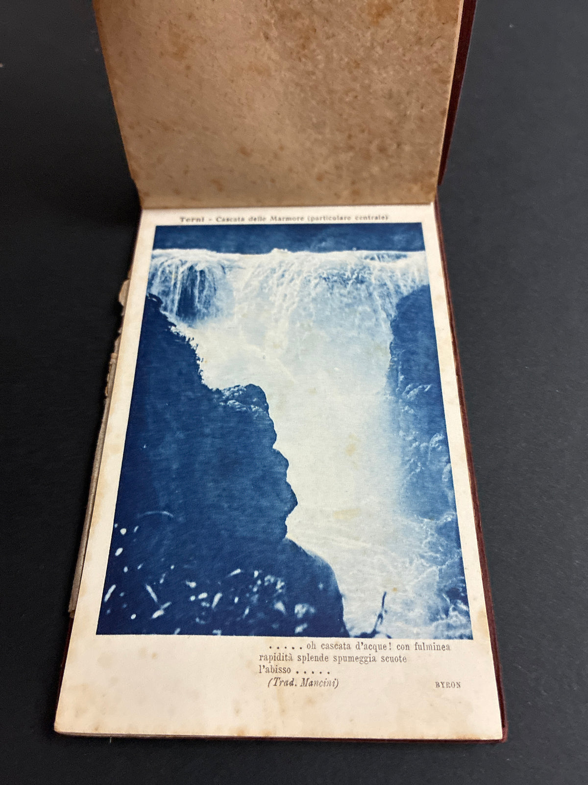 Libretto D'Epoca Alterocca Terni 12 Cartoline Illustrate Cascata Delle Marmore