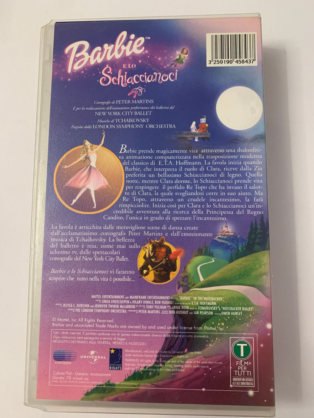 Lotto 2 VHS Barbie - Raperonzolo e Lo Schiaccianoci
