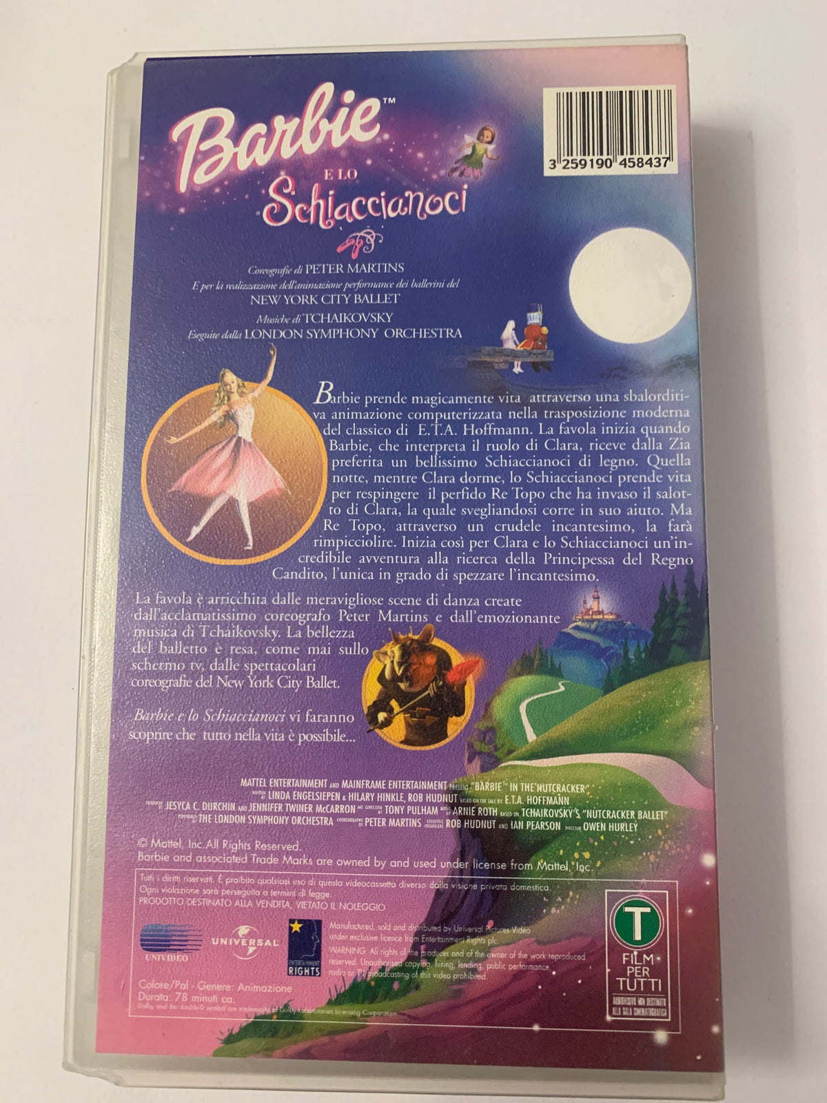 Lotto 2 VHS Barbie - Raperonzolo e Lo Schiaccianoci