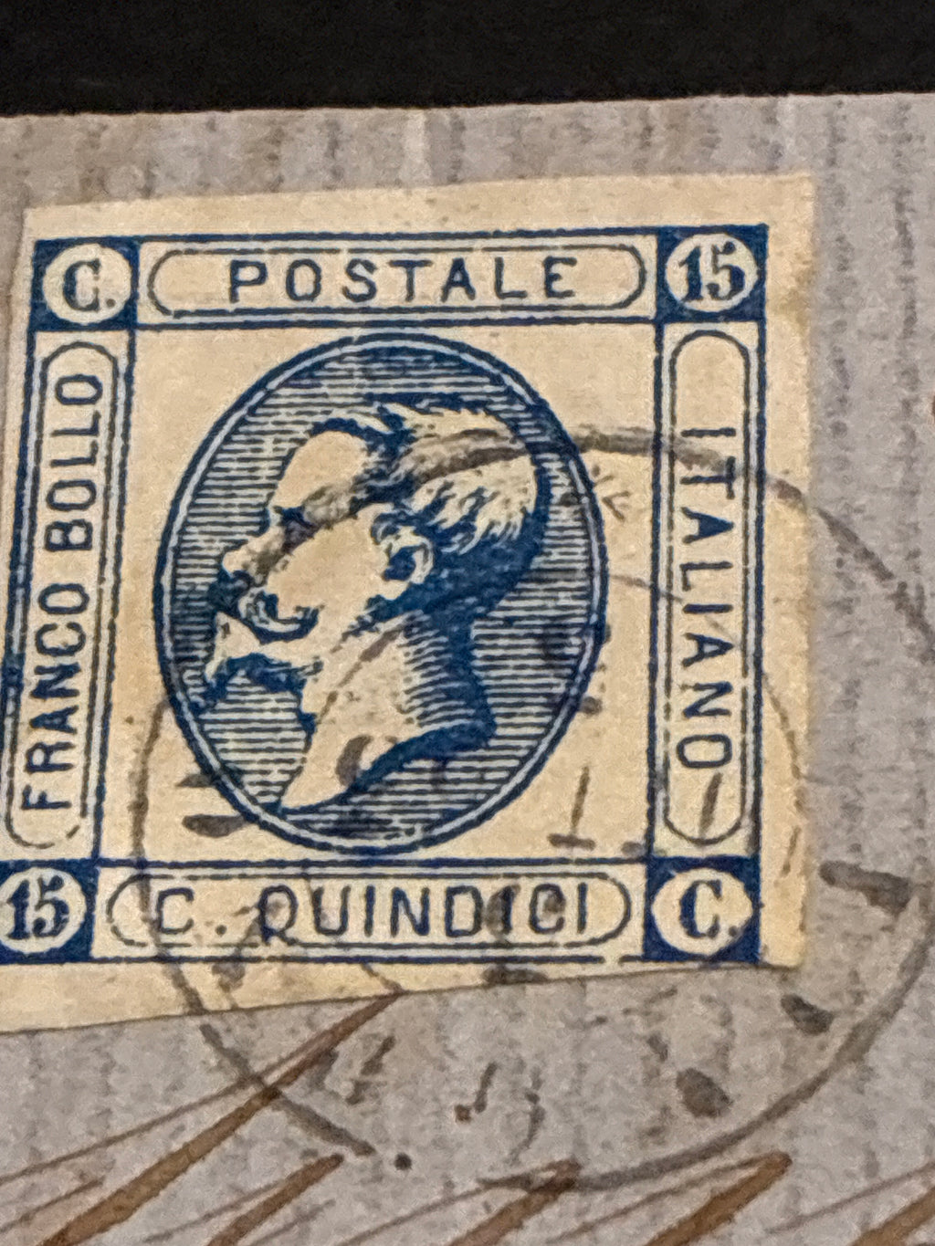 Lettera del Regno d'Italia (1863) con 15 c. del secondo tipo ex coll. Curzio Batini, da Livorno a Massa Marittimak
