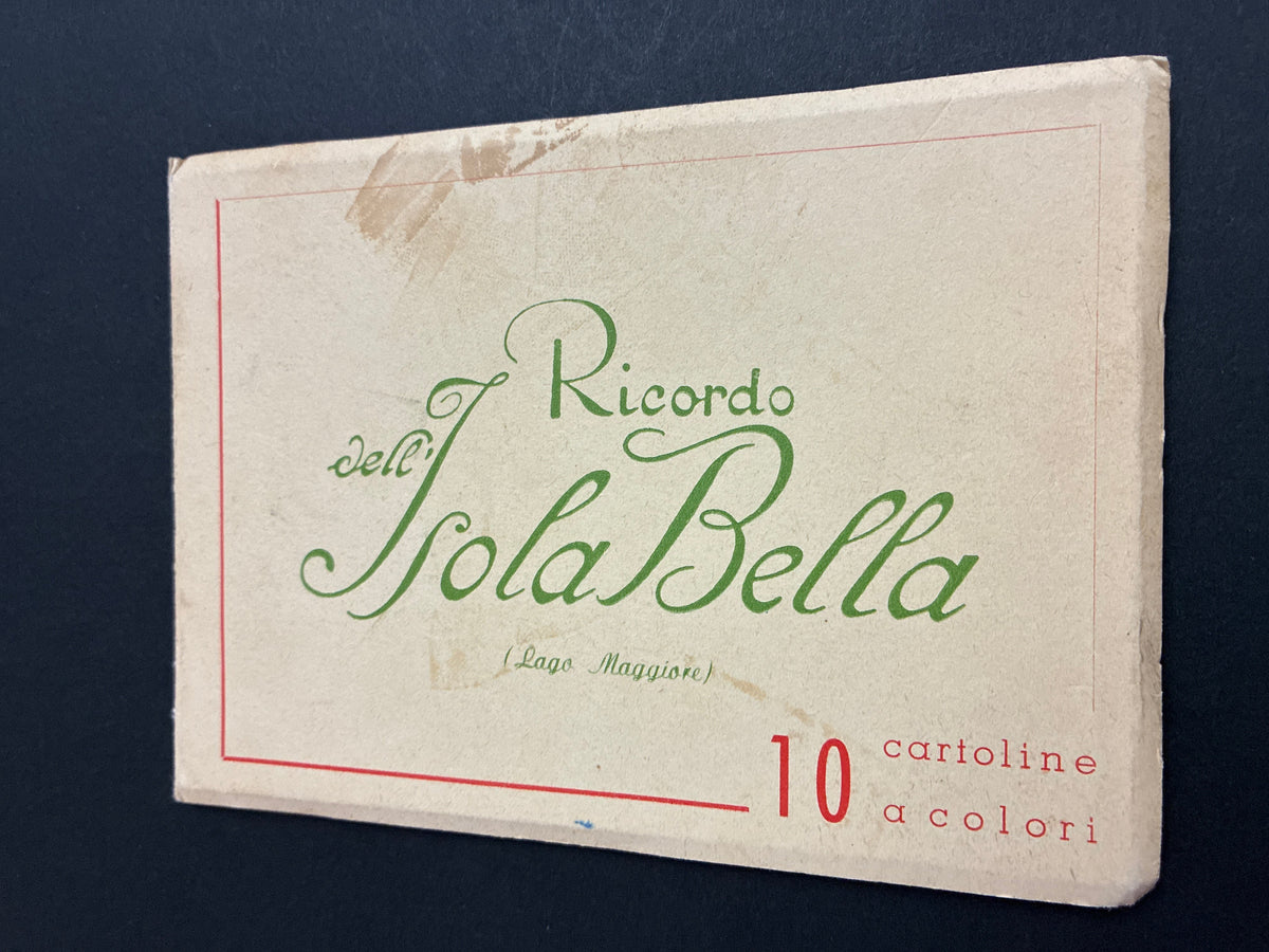 Libretto a fisarmonica "Ricordo dell'Isola Bella" - Edizioni A. Preda Milano