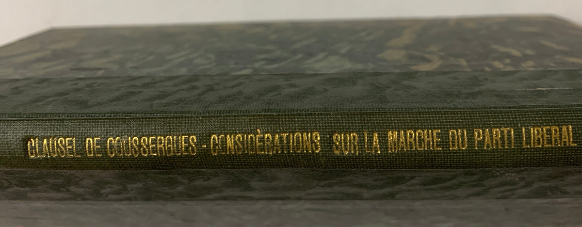 Libro Antico "Quelques Considérations Sur La Marche Du Parti Libéral" - Clausel de Coussergues (Parigi, 1822)