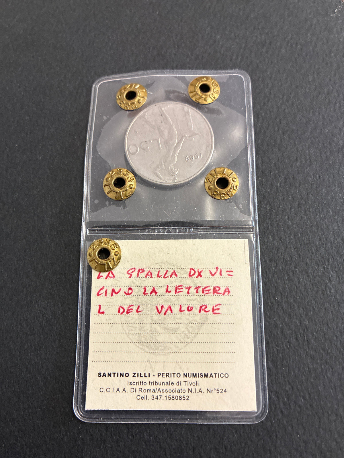 Moneta 50 Lire 1989 BB con errore di conio periziata Zilli