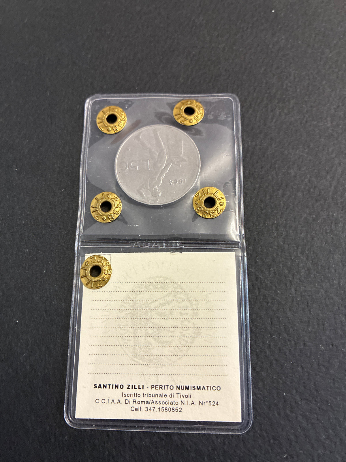 50 Lire 1964 Vulcano - Asse Ruotato 30° - Periziata BB Zilli - Rif 36