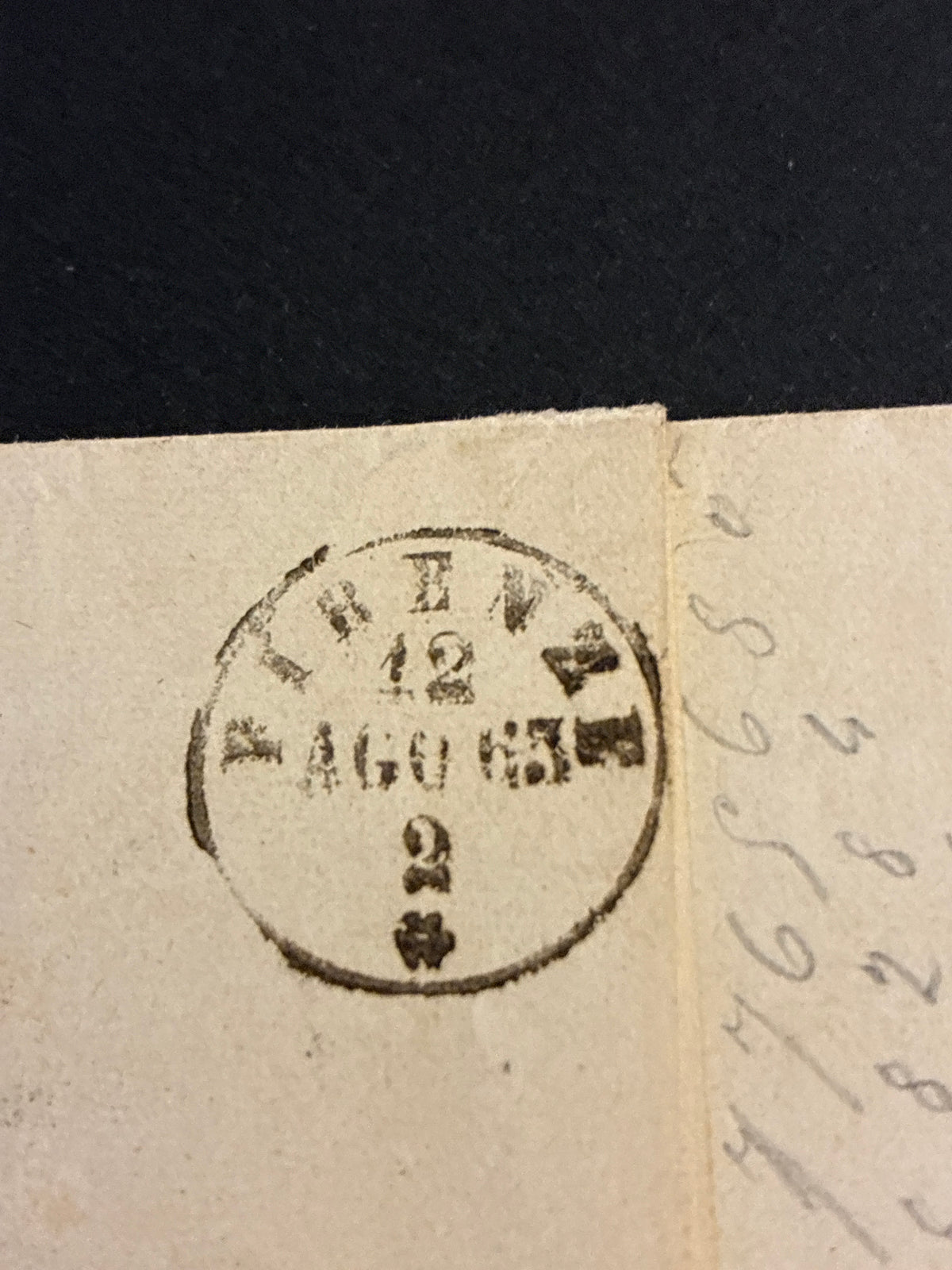 Lettera Storica 1863 da Piombino a Firenze Francobollo 15c II Tipo Annullato a Barre
