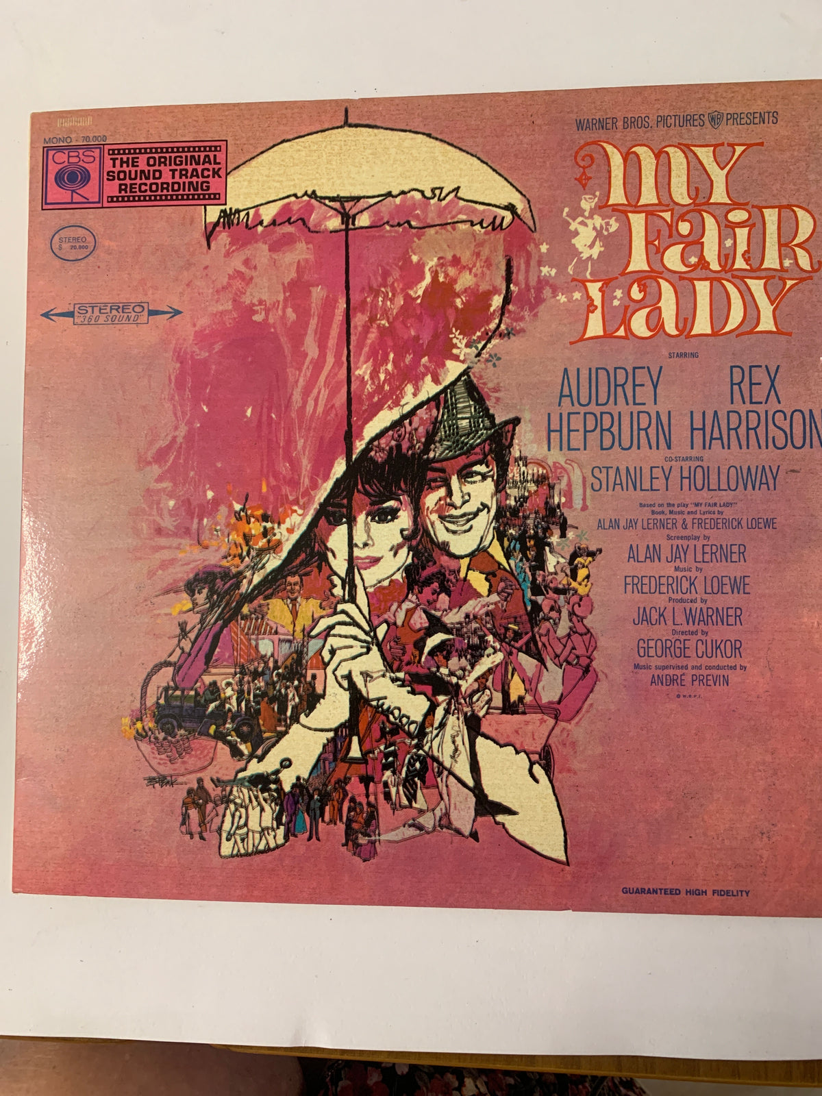 Vinile LP My Fair Lady Sound Track Recording CBS S 70.000 Stereo Audrey Hepburn Rex Harrison