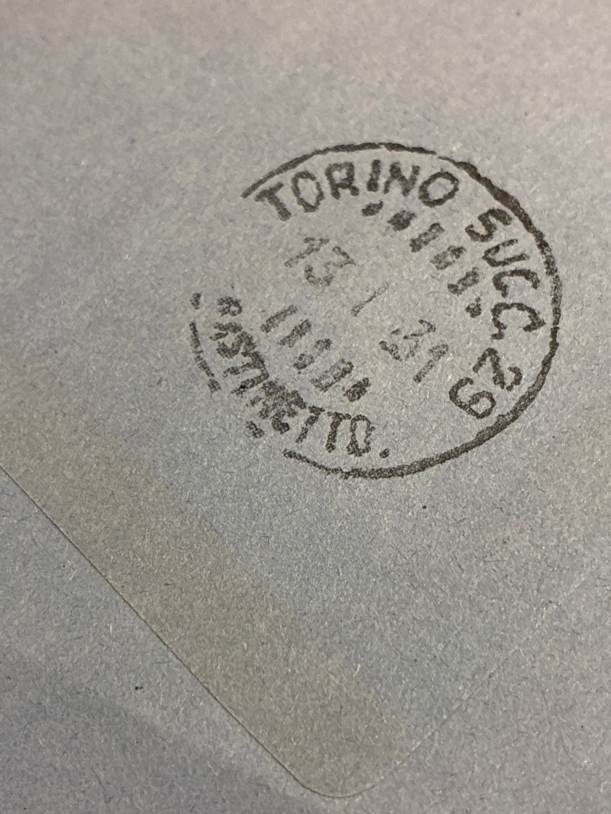 RARA Busta del 1931 spedita dall'ufficio coloniale di Leptis Magna (Tripolitania) a Torino con affrancatura singola da 1,25 Lire "Bimillenario di Virgilio" sovrastampato e ISOLATO