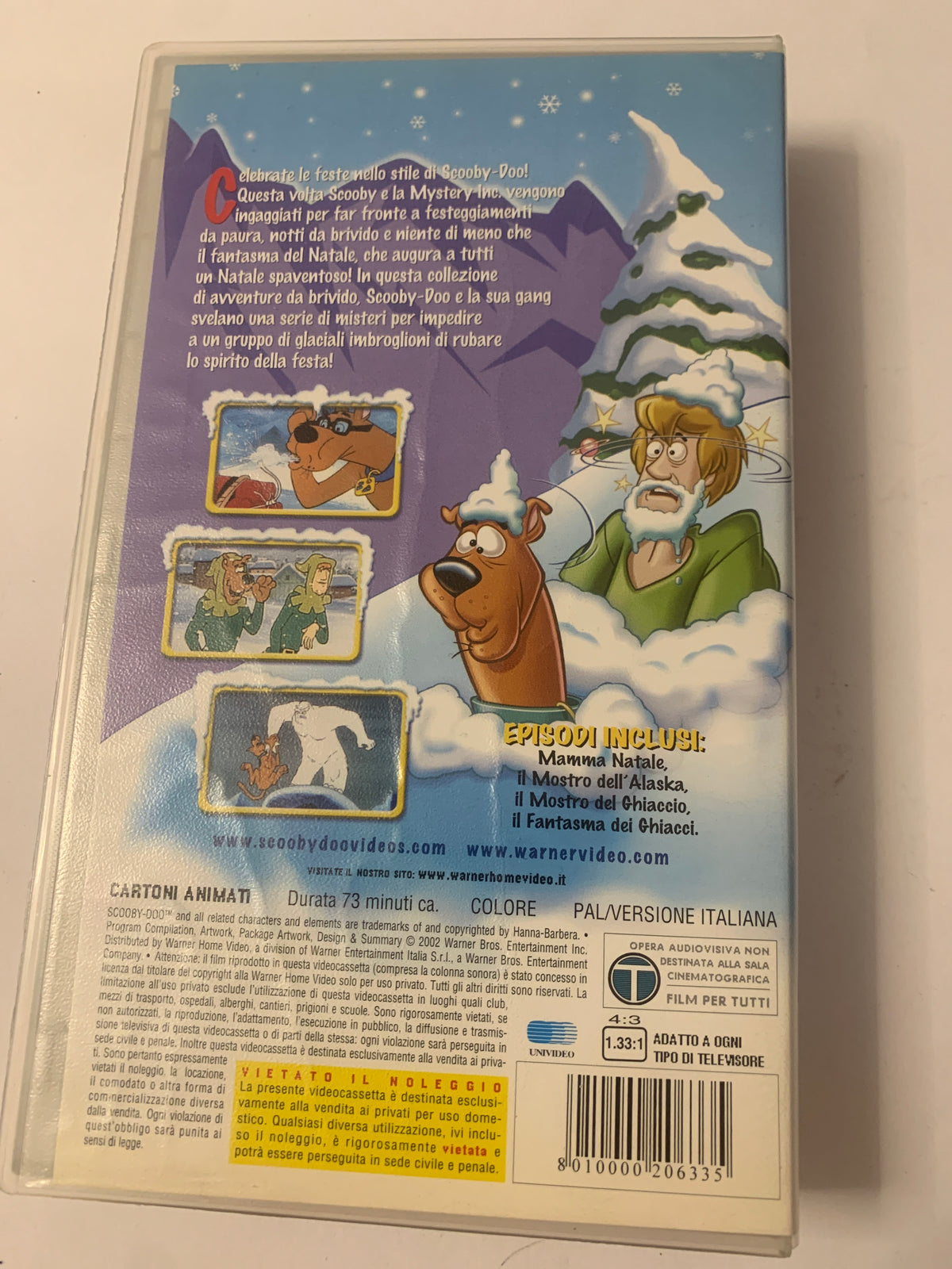 Lotto 2 VHS Cartoon - Scooby-Doo! e le indagini sulla neve + Paperino nel mondo della Matemagica Disney
