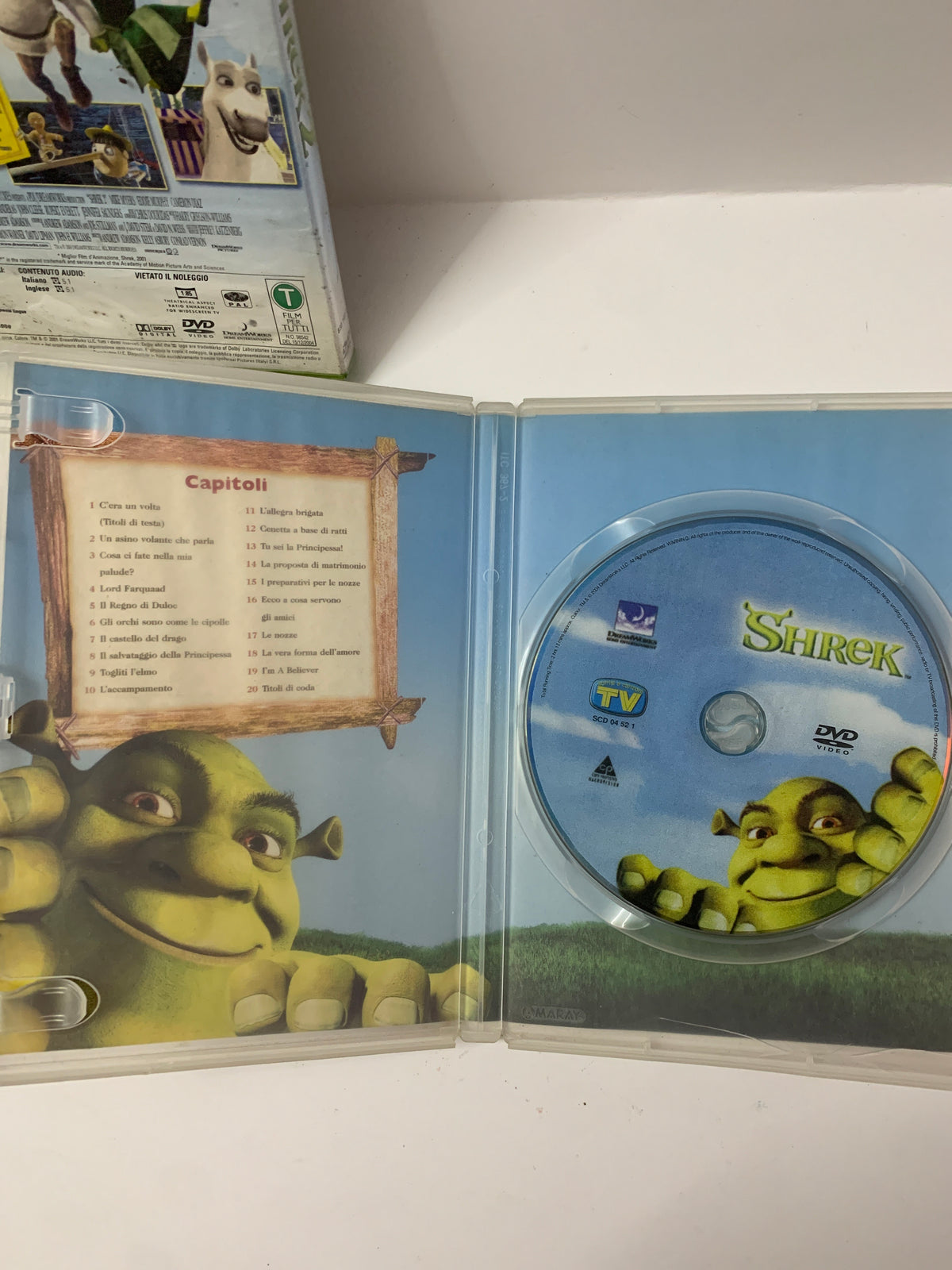 Lotto 2 DVD Film Animazione - Shrek e Shrek 2
