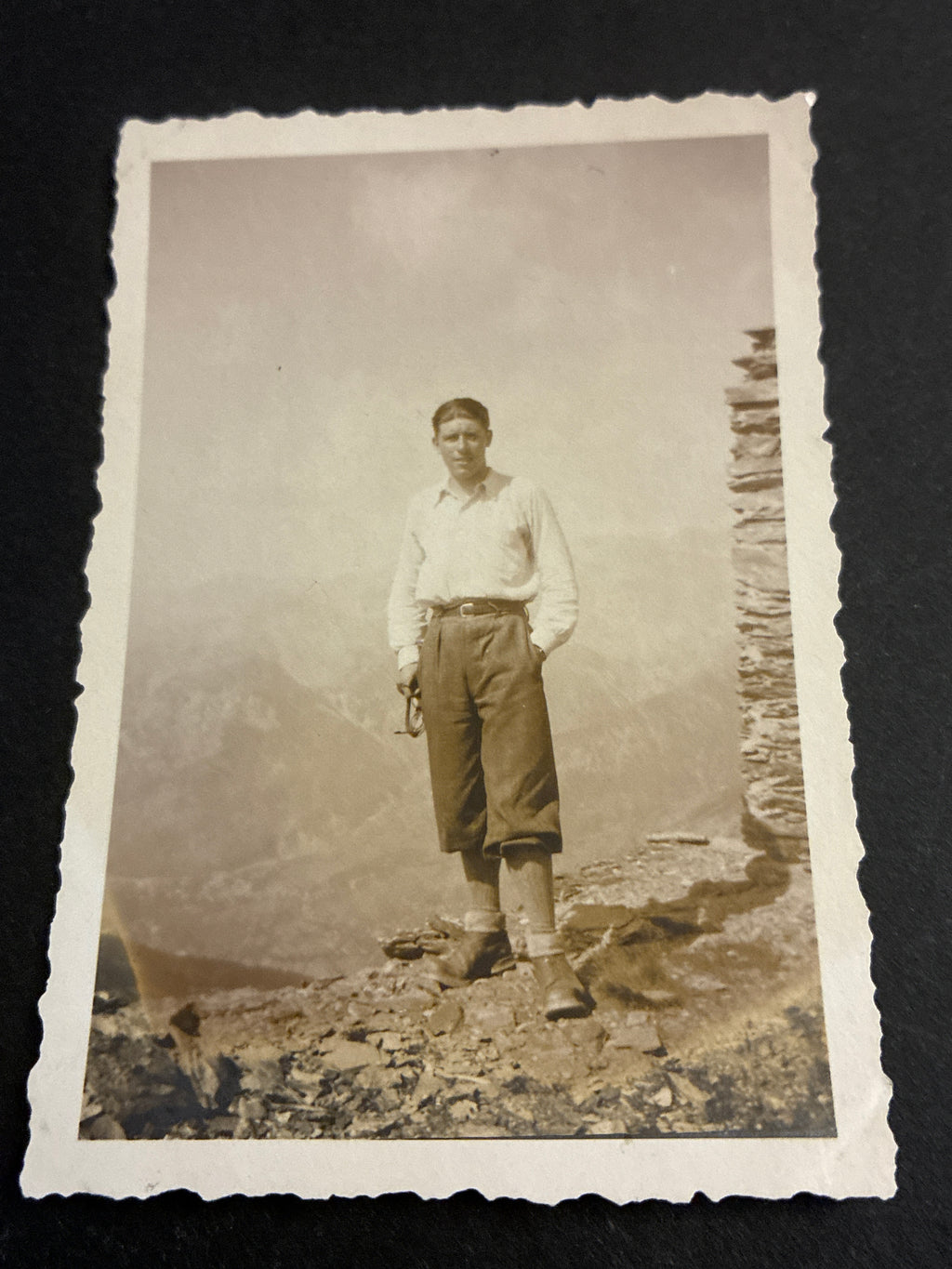 Foto Alpinismo Epoca Agosto 1932 Cima Testa di Ban Archivio Carlo Dabalà