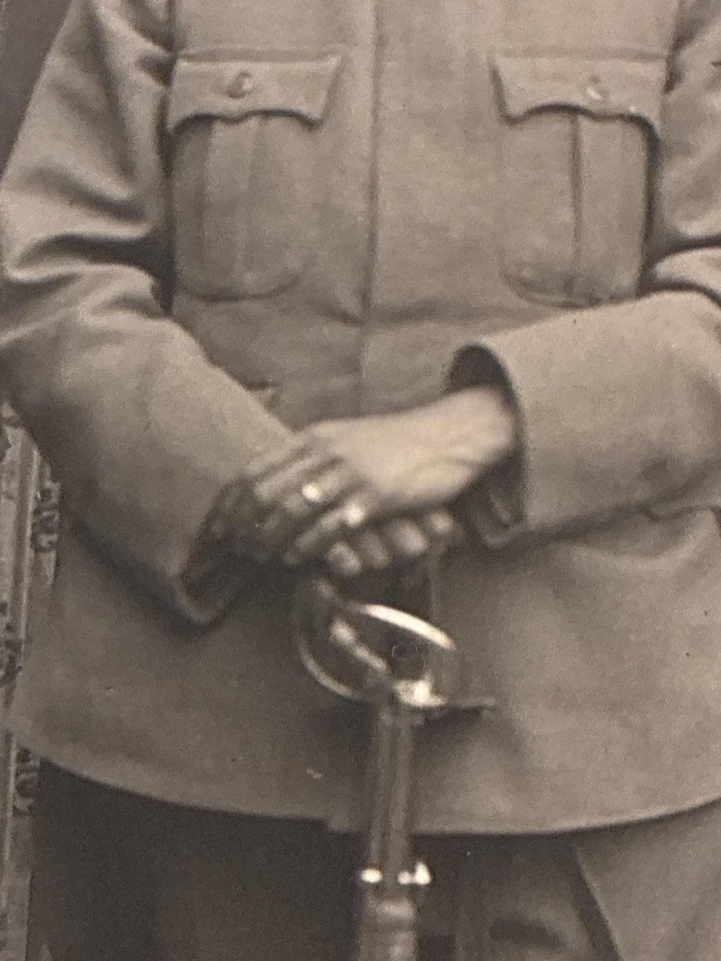 Foto Cartolina WW1 Carlo Dabalà Ufficiale Regio Esercito Carta Tensi Militaria Rara