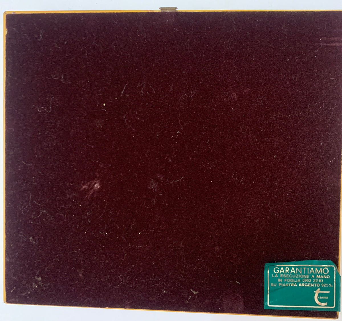 Quadro Artigianale Tiemme "Roma Sparita - Via Giulia" in Argento 925% e Foglia Oro 22Kt