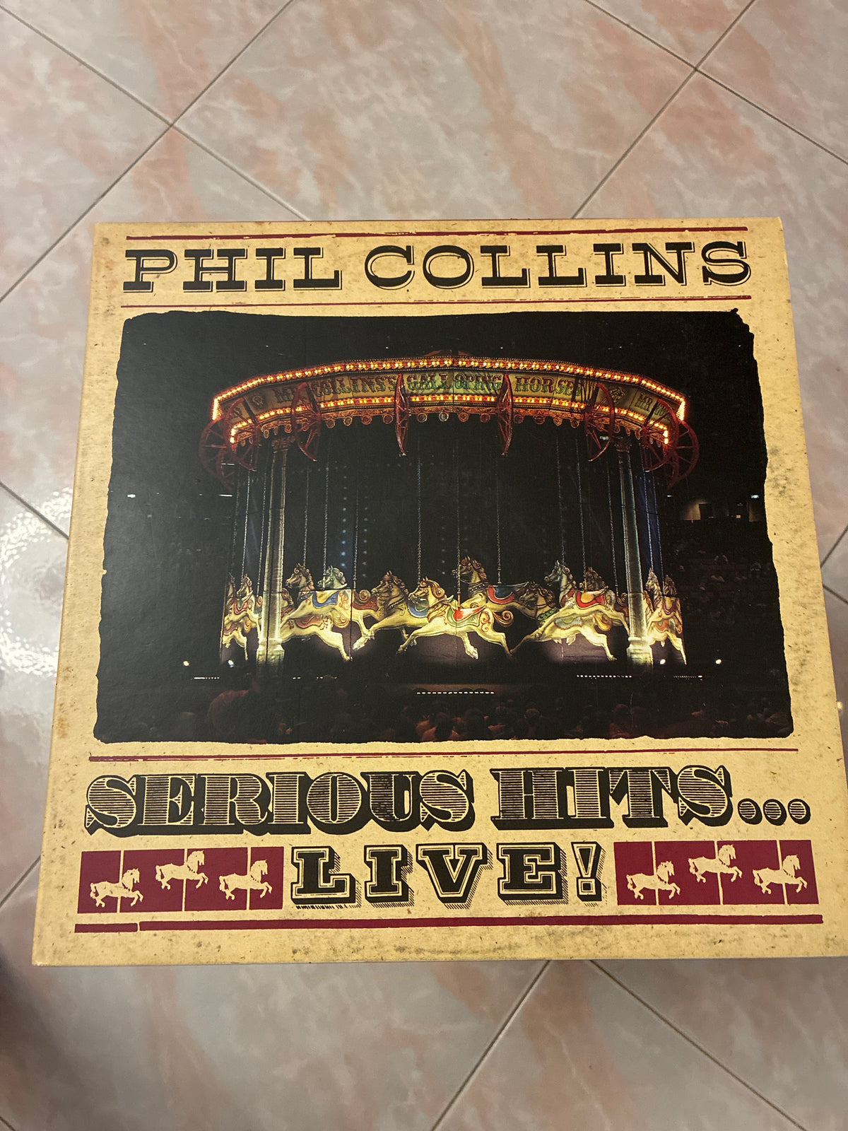 Phil Collins – "Serious Hits...Live!" (Edizione originale in vinile doppio LP, 1990 – Etichetta WEA Records