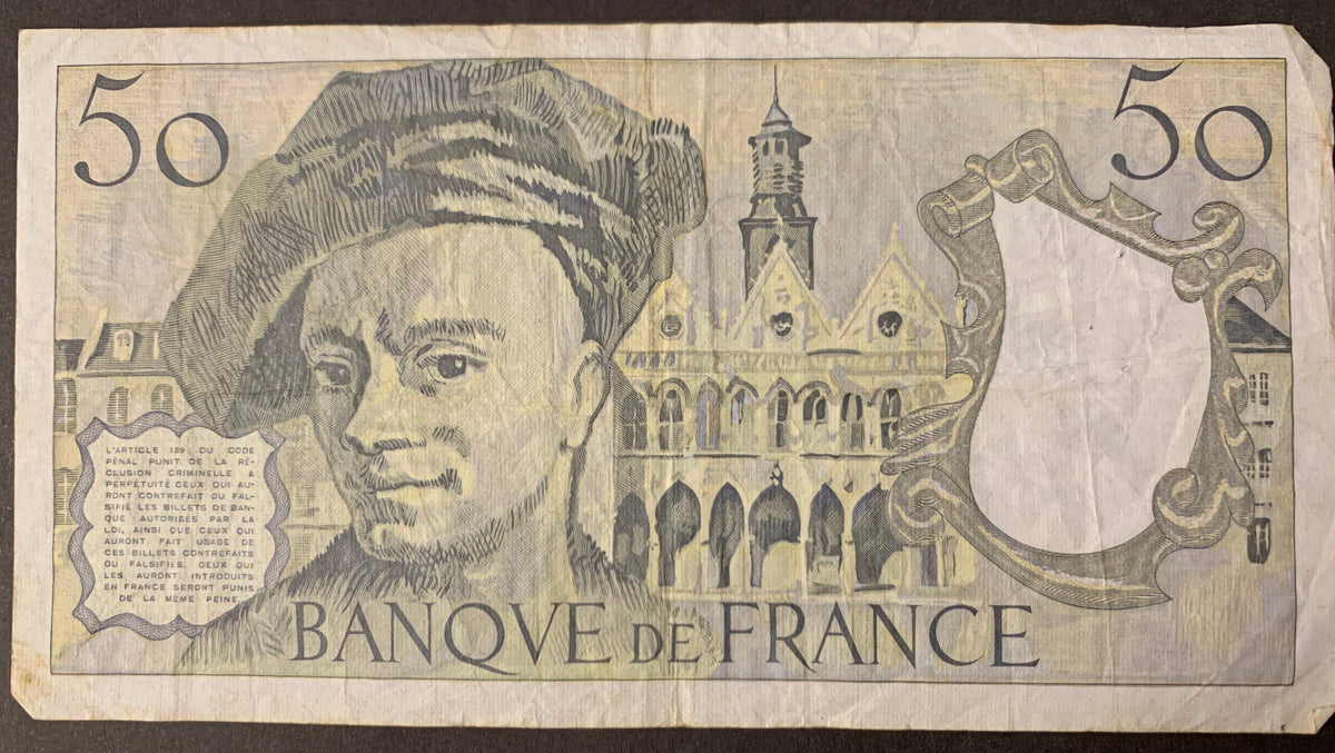 Banconota Francia 50 Franchi 1989 - Quentin de La Tour