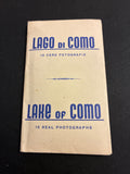 Libretto di cartoline Lago di Como - Busta portafoto con cartoline che compongono 15 vere fotografie d'epoca storiche