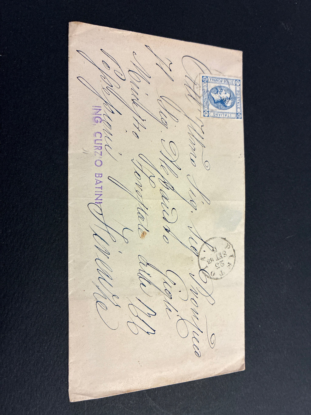 REGNO D'ITALIA 1863 - Lettera da Prato per Firenze con 15 Centesimi Litografico II Tipo+ Ambulante