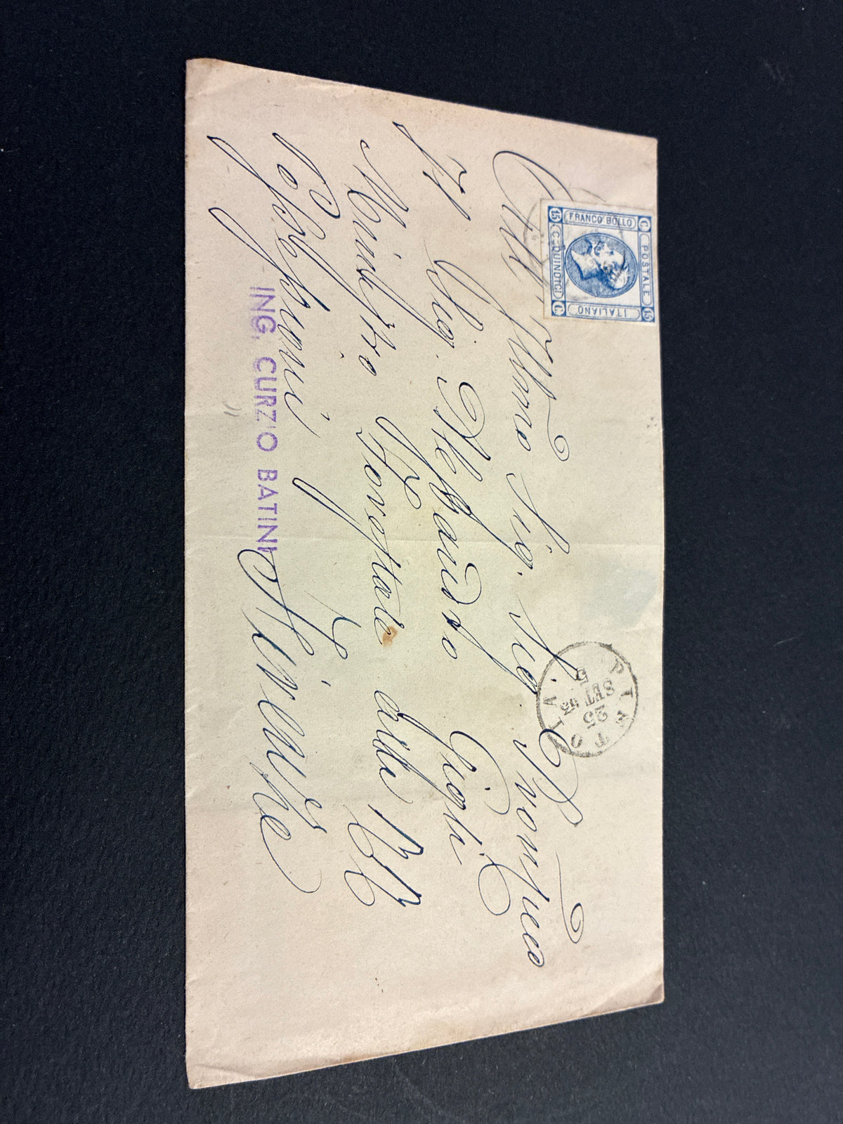 REGNO D'ITALIA 1863 - Lettera da Prato per Firenze con 15 Centesimi Litografico II Tipo+ Ambulante