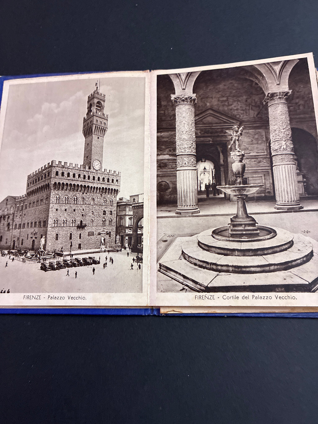 Libro d'epoca "Ricordo di Firenze - 32 vedute" - Album souvenir a soffietto con mappa e testi (circa anni 1910-1930)