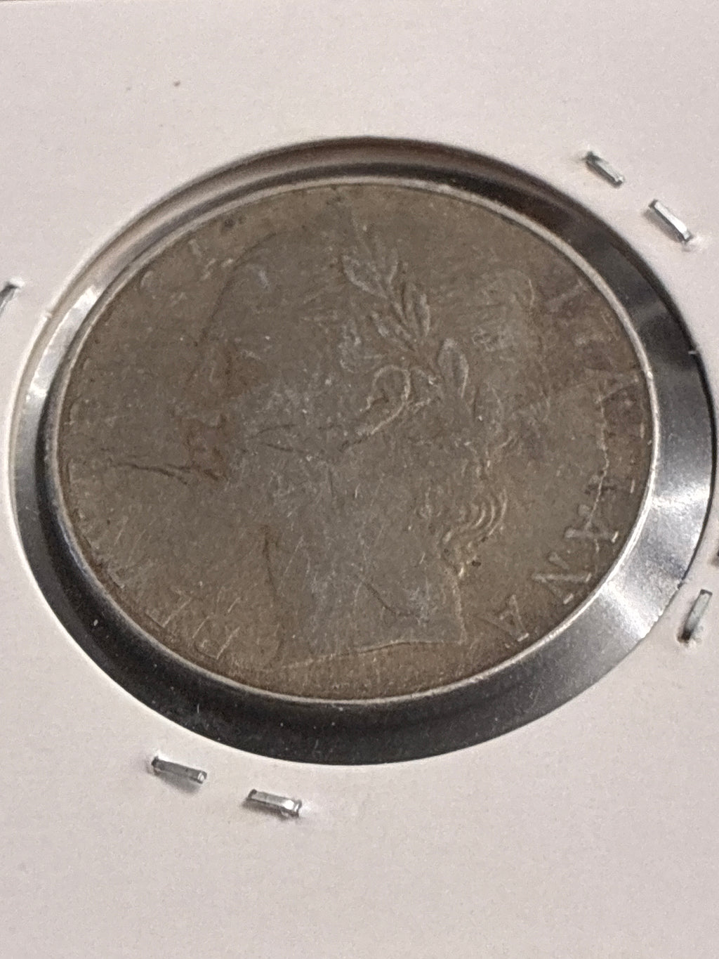 100 lire del 1978 Minerva con errore di conio frattura a scalino e fratture multiple dritto e rovescio