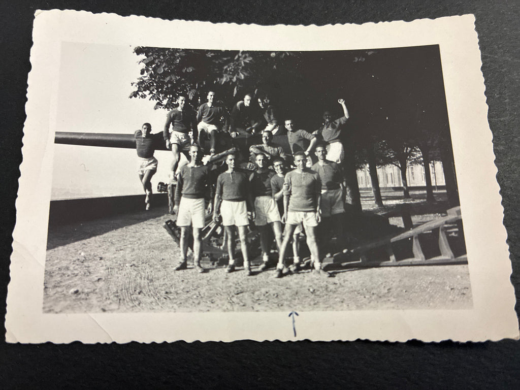Artiglieria Regio Esercito Fotografia Epoca 1940 circa Militari in Tenuta Ginnica Archivio Dabalà