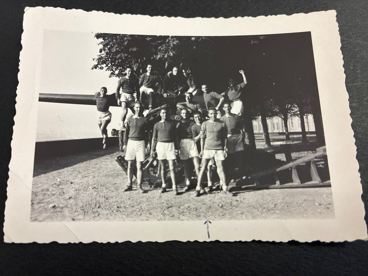 Artiglieria Regio Esercito Fotografia Epoca 1940 circa Militari in Tenuta Ginnica Archivio Dabalà