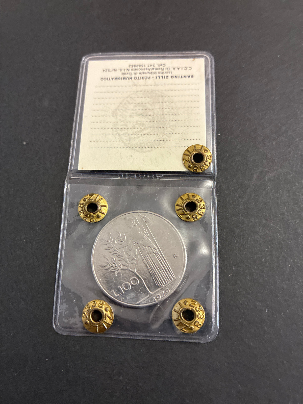 100 Lire 1979 "Asse Ruotato 340°" - Periziata