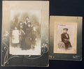 Lotto 2 Antiche Fotografie Gruppo Famiglia e Bambino Studio Eugenio Interdonato Reggio Calabria 1908 D'Epoca