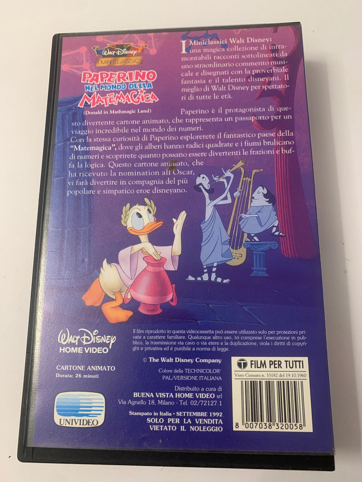 Lotto 2 VHS Cartoon - Scooby-Doo! e le indagini sulla neve + Paperino nel mondo della Matemagica Disney
