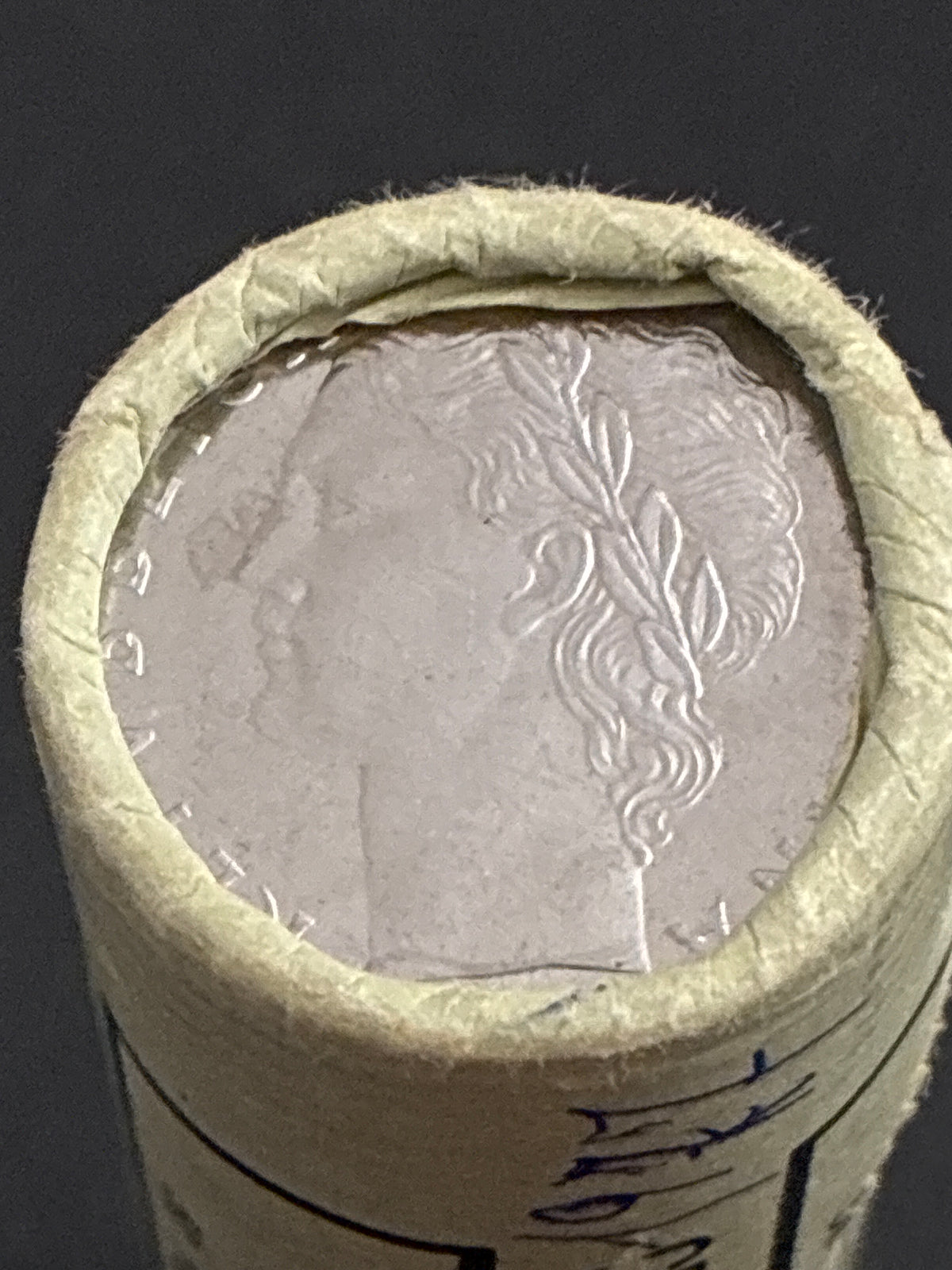 100 Lire Minerva 1977 Rotolino Originale Credito Italiano Sigillato Fior di Conio 50 Pezzi