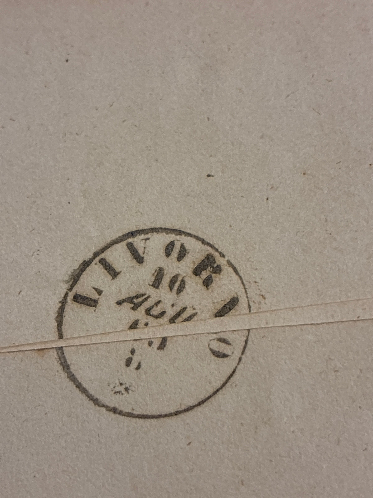 Lettera del Regno d'Italia (1863) con 15 c. del secondo tipo ex coll. Curzio Batini, da Firenze a Livorno con sigillo e timbro di arrivo mattutino
