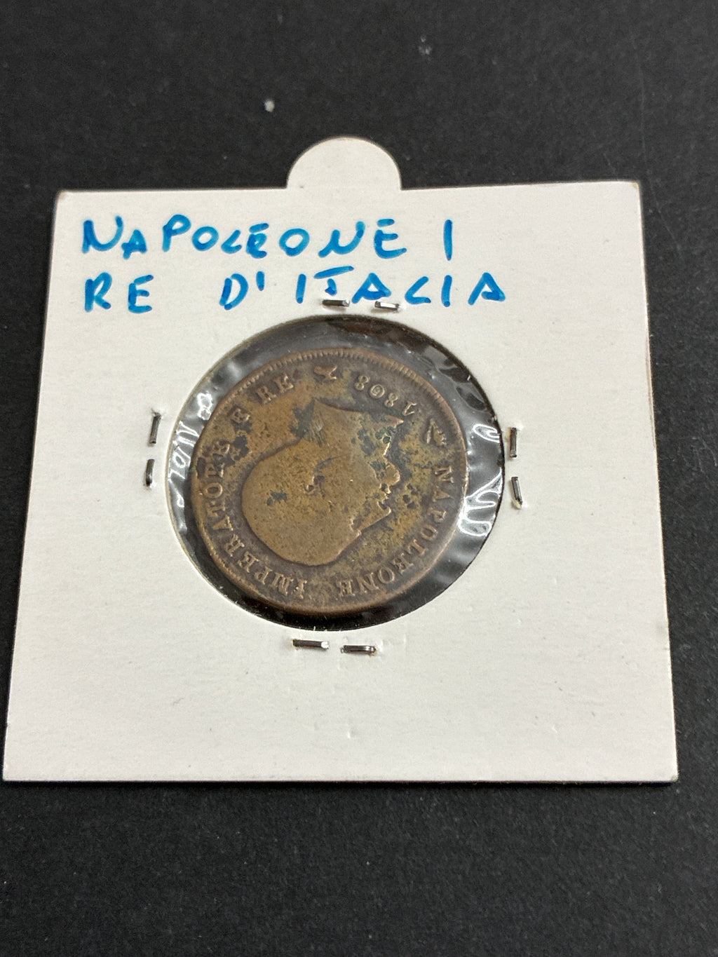 3 centesimi 1808 Bologna Moneta del Regno d'Italia di Napoleone I classificata Non Comune