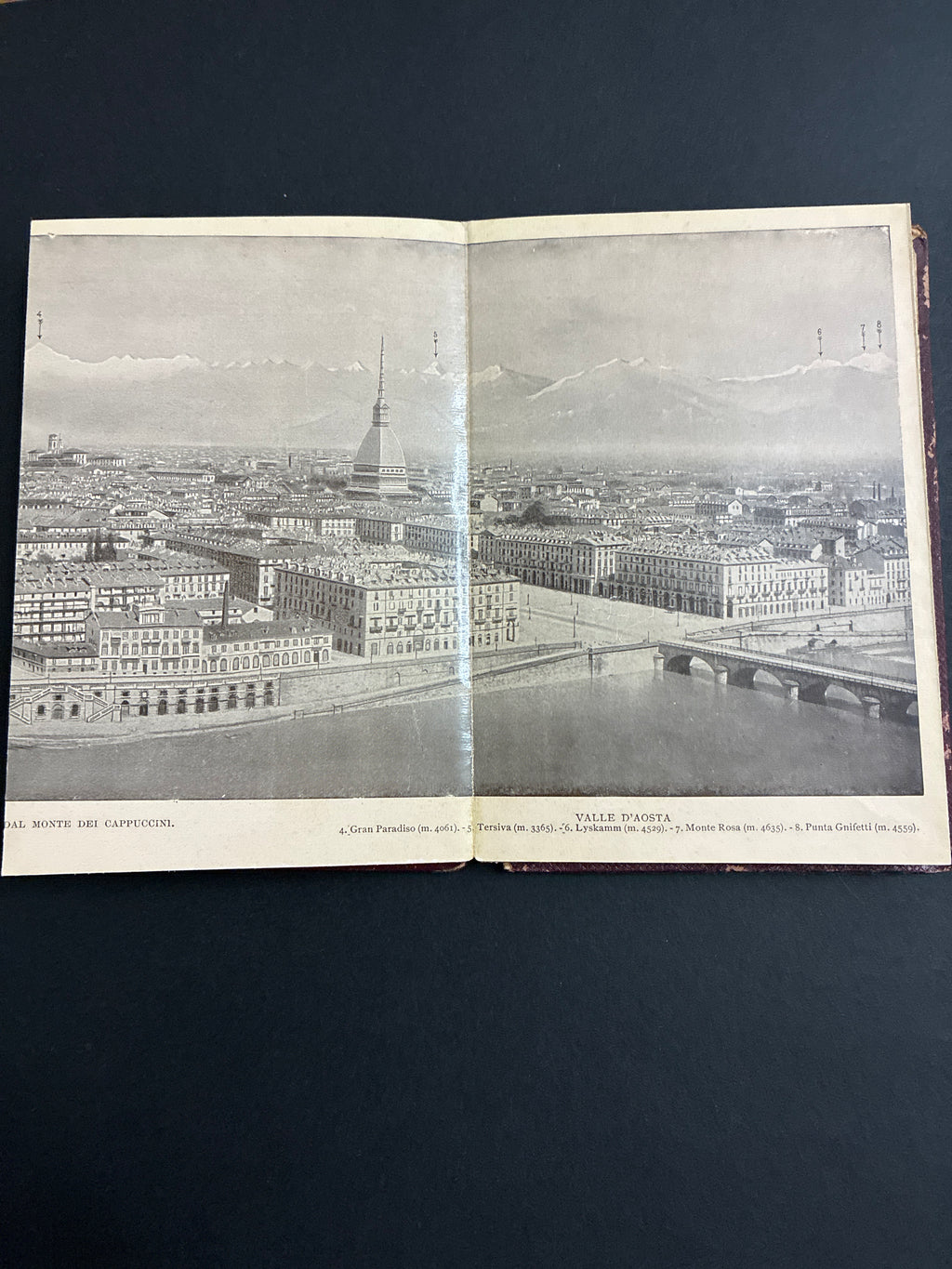 Libro d'epoca "Ricordo di Torino - 32 vedute" - Album fotografico souvenir a soffietto (circa anni 1910-1930)