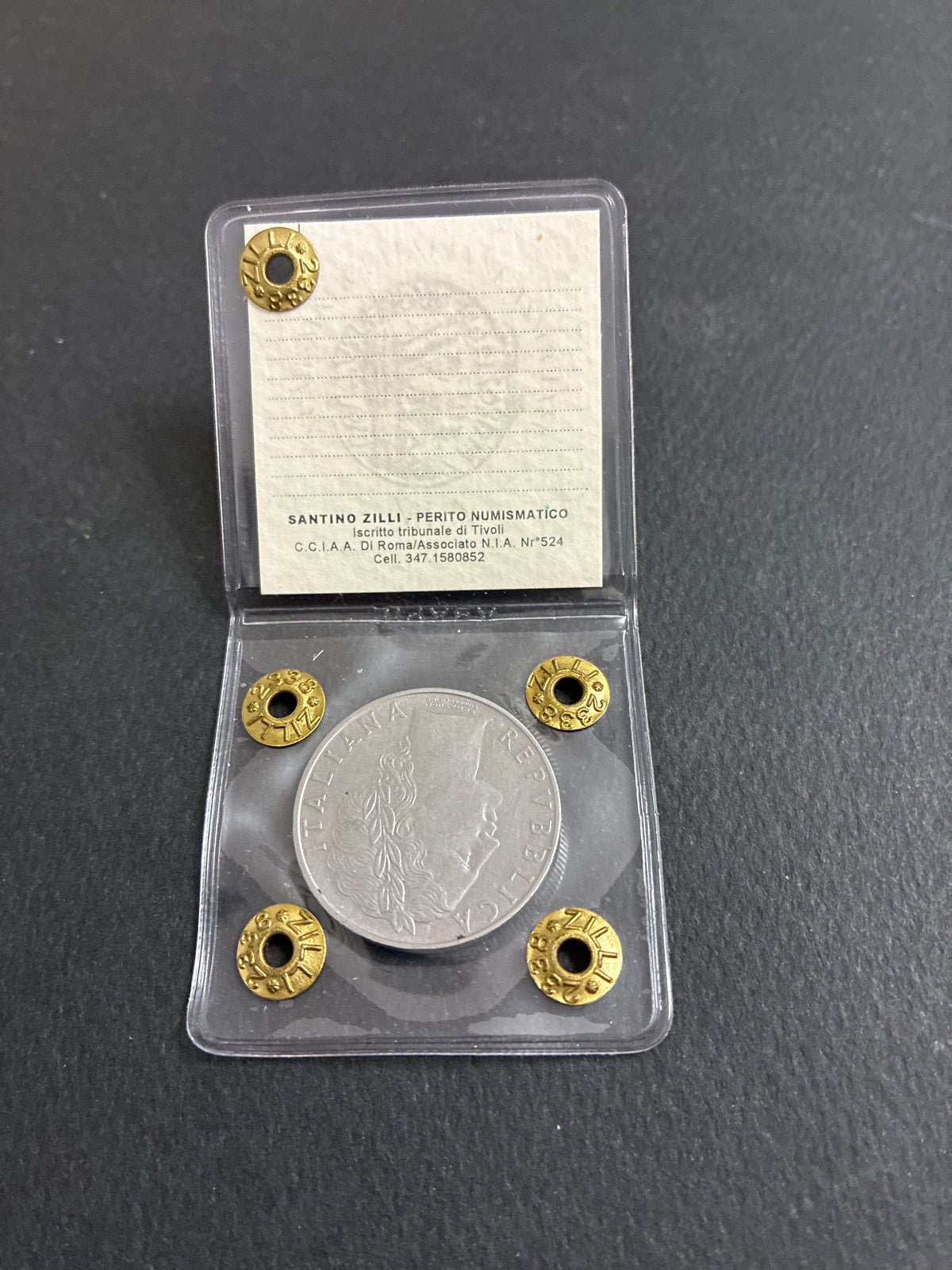 100 Lire 1968 Minerva Repubblica Italiana - Errore di conio Asse Ruotato di 40° Periziata Santino Zilli NC