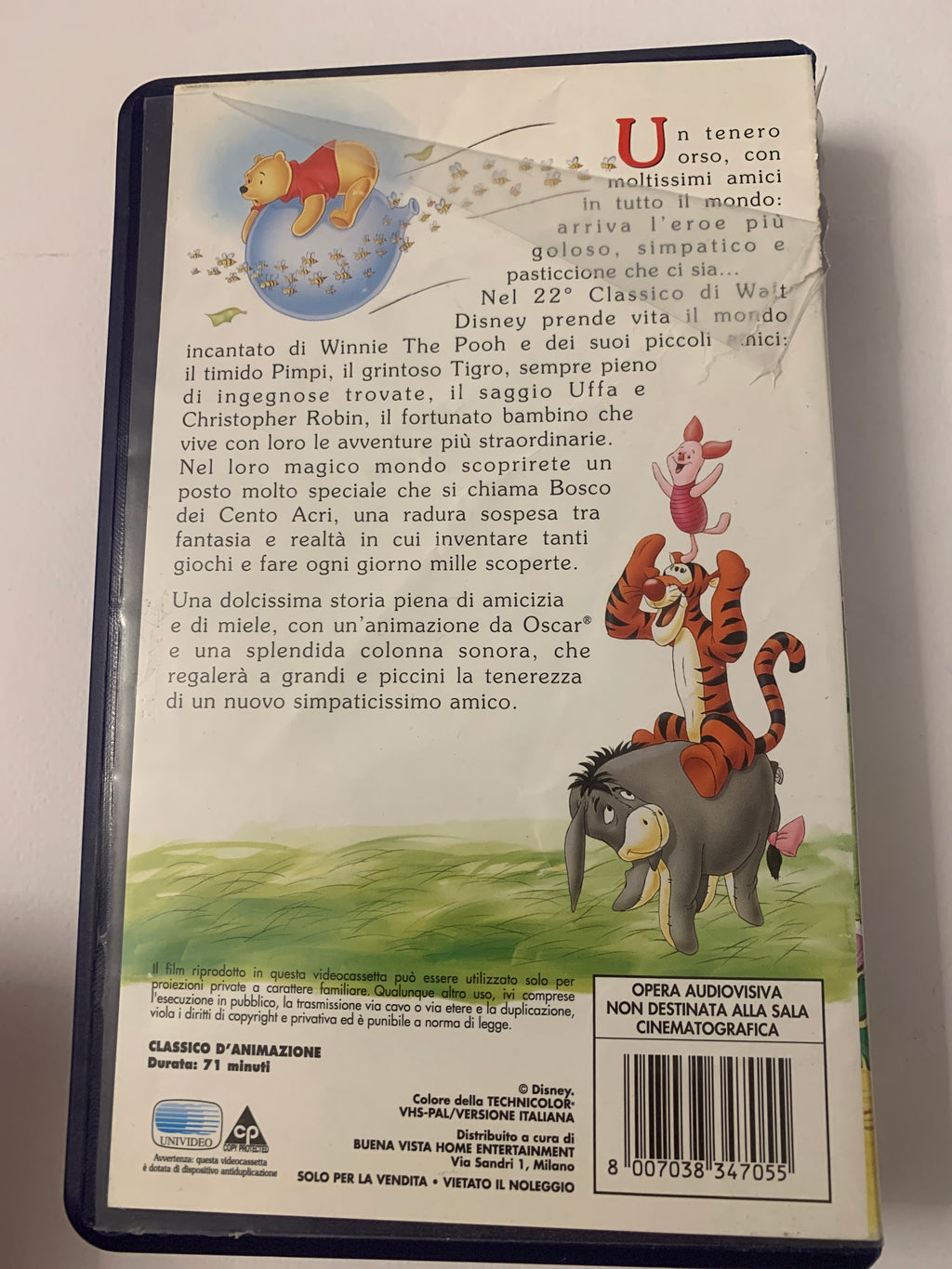 Lotto 2 VHS Walt Disney – Winnie the Pooh e gli Efelanti + Le Avventure di Winnie the Pooh (Edizione Italiana)