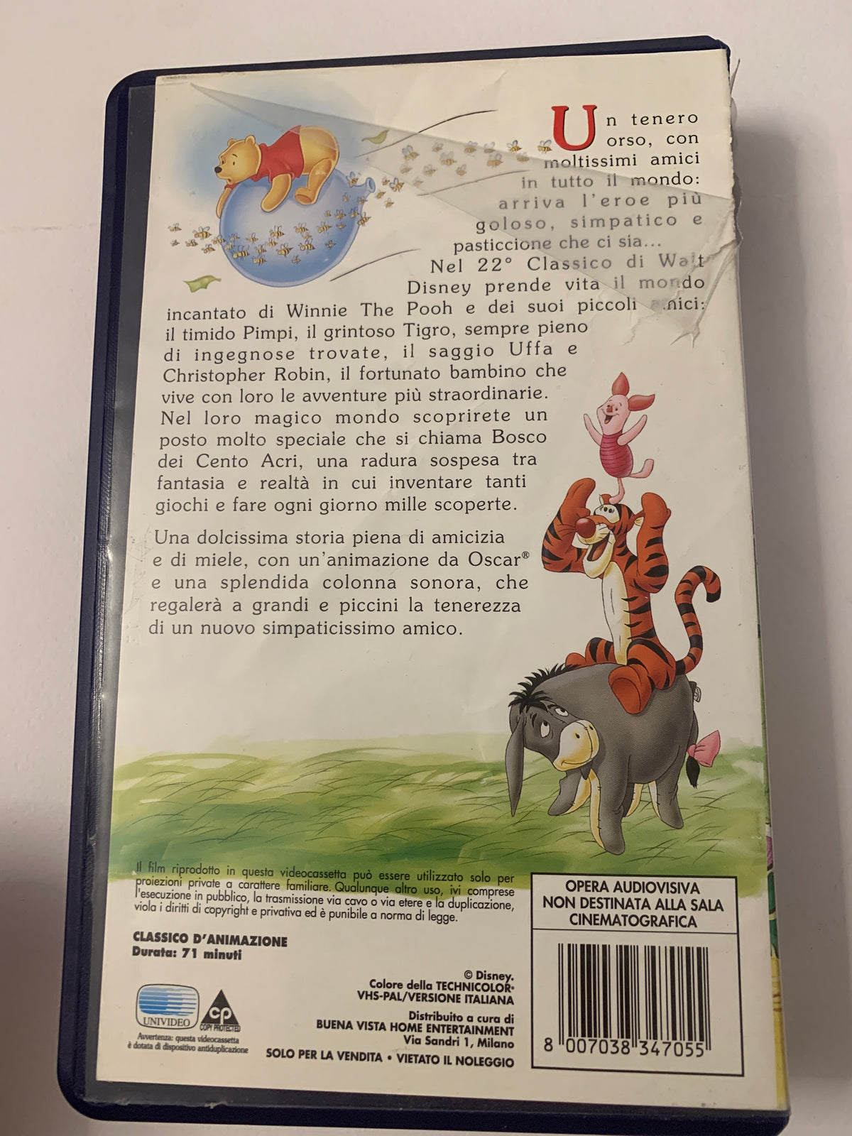 Lotto 2 VHS Walt Disney – Winnie the Pooh e gli Efelanti + Le Avventure di Winnie the Pooh (Edizione Italiana)