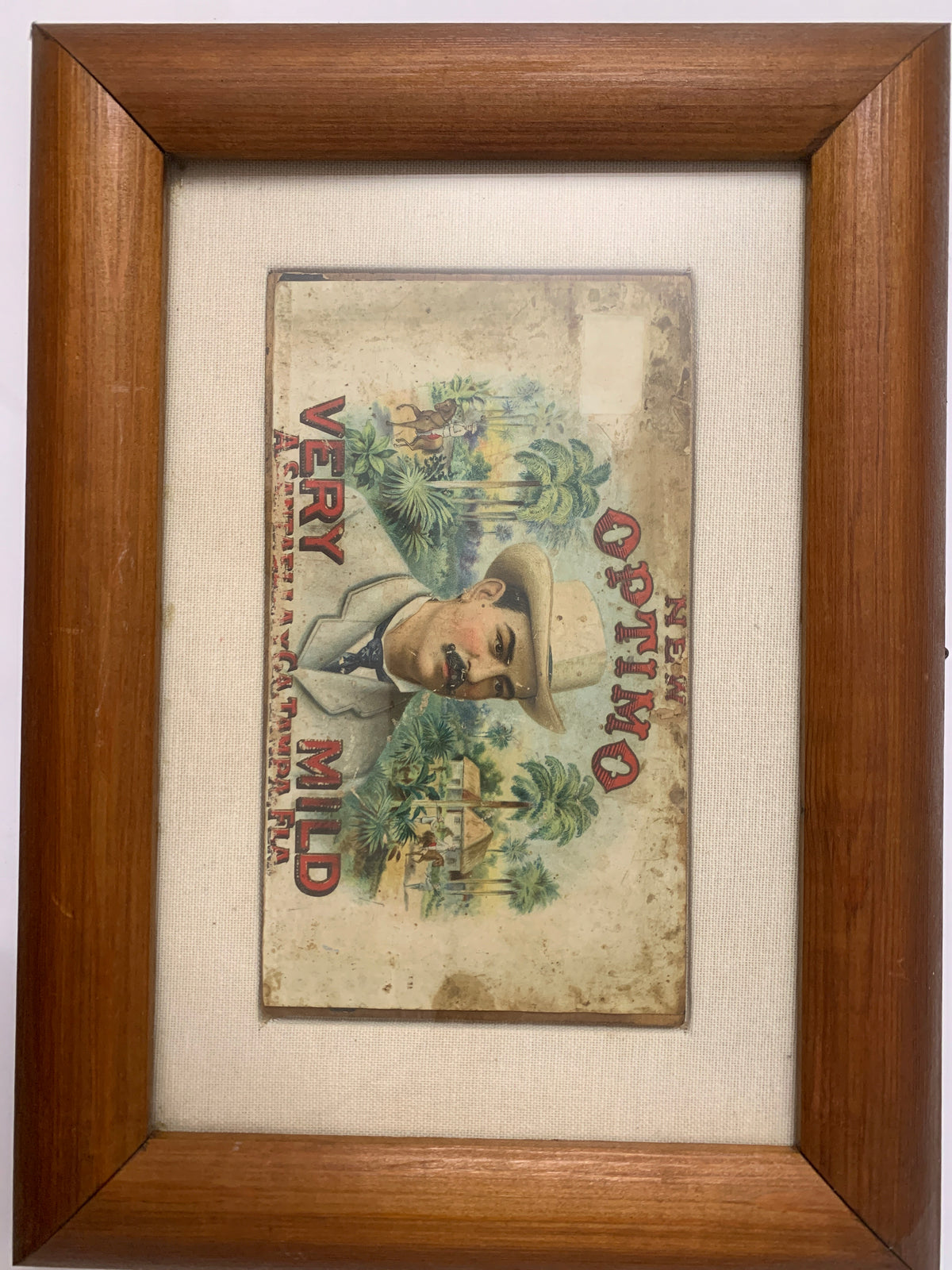 Etichetta Pubblicitaria Vintage Sigari "New Optimo" – A. Santaella & Co. Tampa