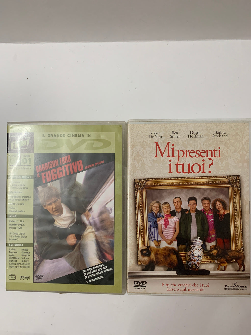 Lotto 2 DVD Film Cinema - Il Fuggitivo e Mi Presenti i Tuoi?