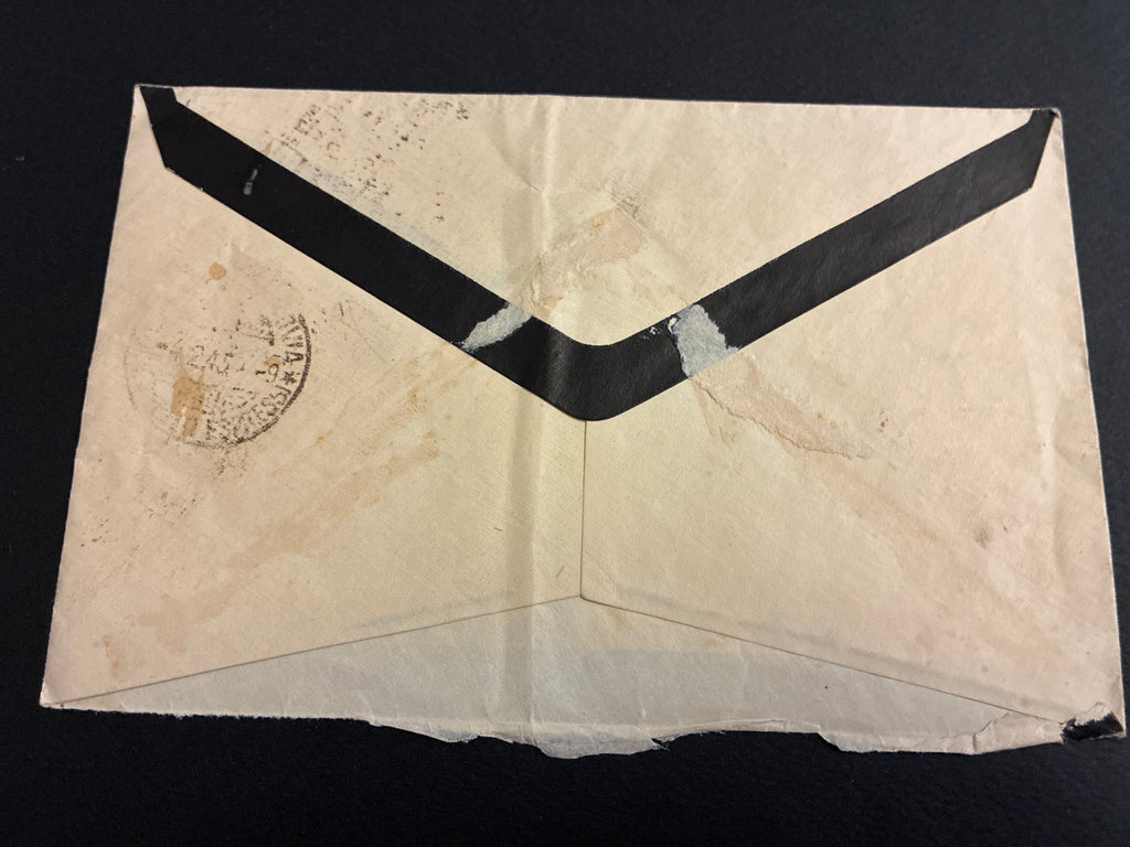 Repubblica Sociale Italiana: lettera raccomandata espresso da Verona a Genova del 2 aprile 1945 affrancata con due valori espressi da 1,25 Lire, due da 1 Lira e un 50 Centesimi della serie Monumenti Distrutti in esatta tariffa da 5 Lire