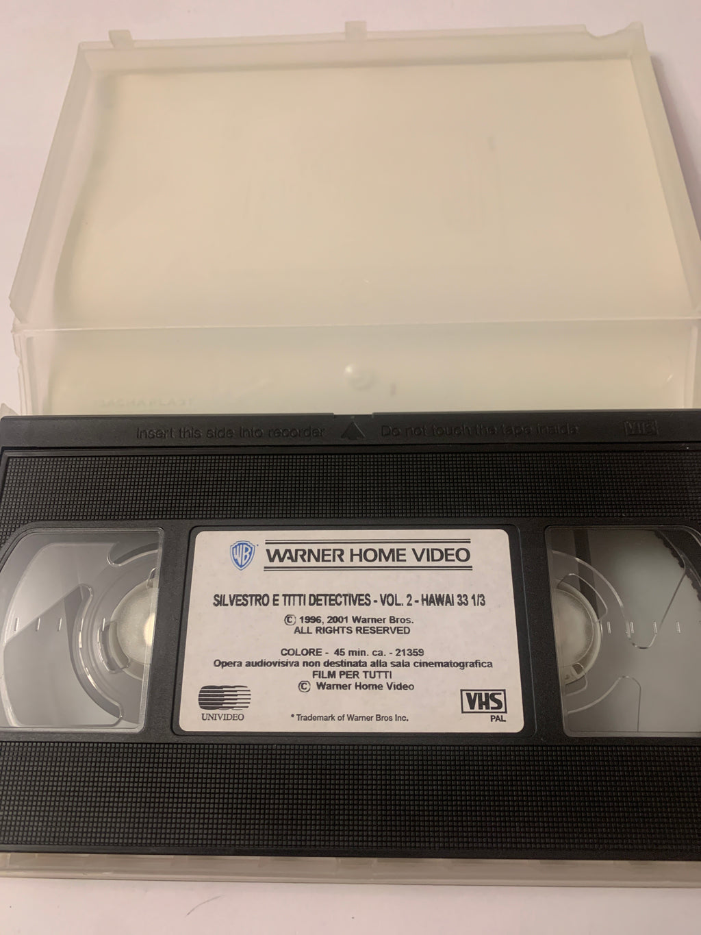 Lotto 2 VHS Looney Tunes - Carota Party con Bugs Bunny e Titti + Silvestro e Titti Detectives 2 Warner Bros
