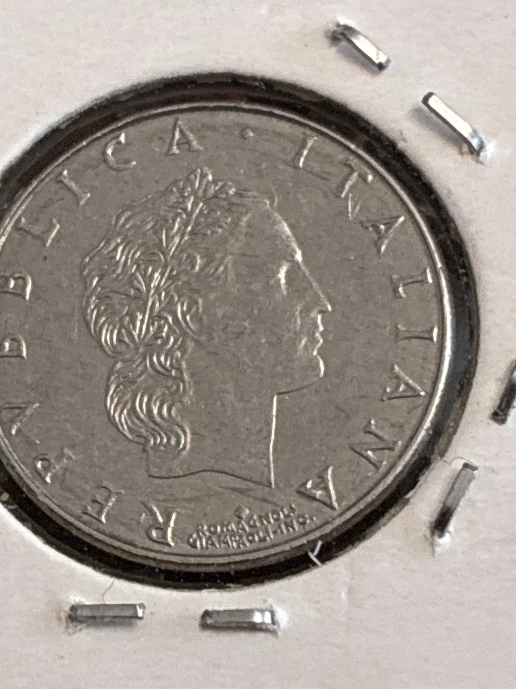 50 LIRE 1991 MICROMONETA - VARIANTE CON ROMBO SOTTO IL COLLO