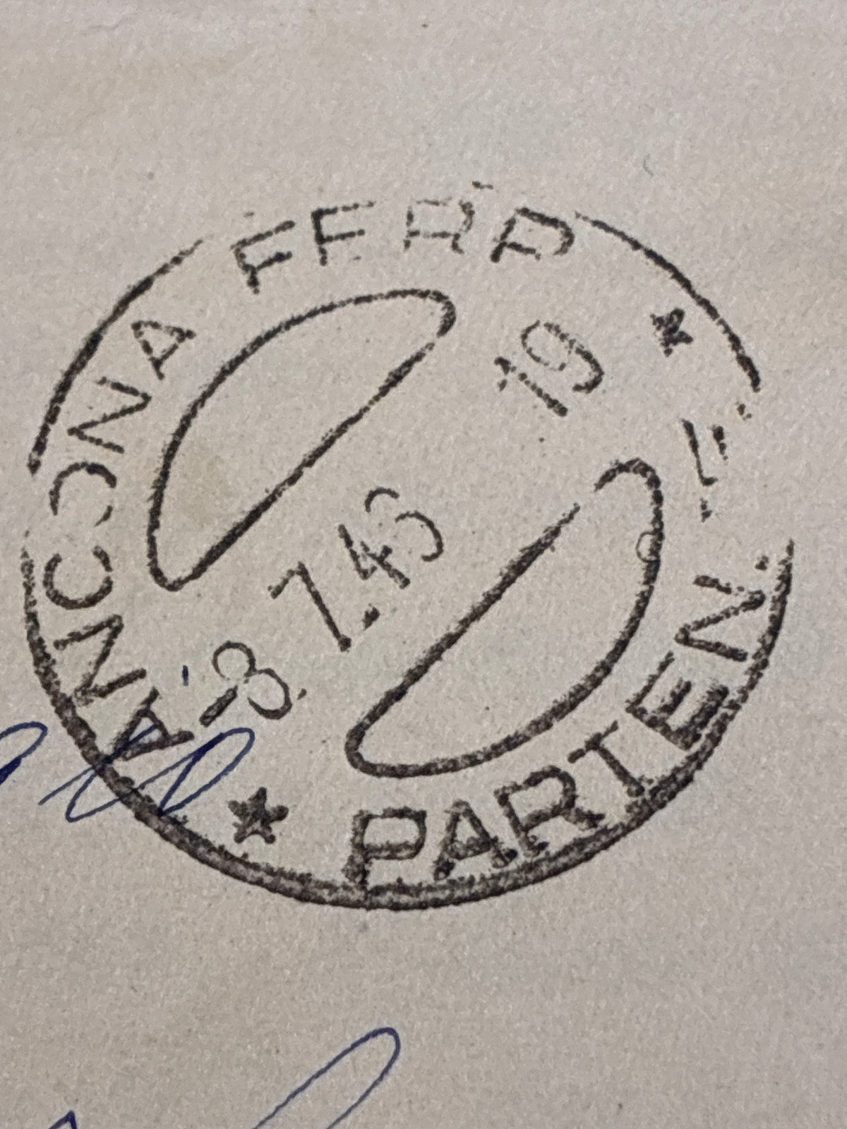 Lettera storica del 23 luglio 1946 (Primi mesi della Repubblica Italiana) da Ancona Ferrovia a Sondalo